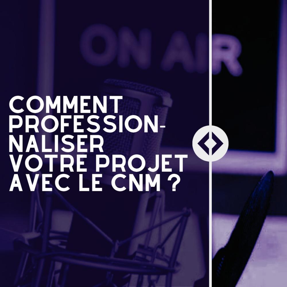 COMMENT PROFESSIONNALISER VOTRE PROJET AVEC LE CNM ?